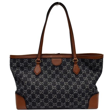 gucci tote with zipper|gucci denim tote bag.